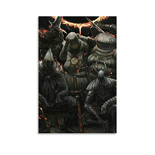 QWKM Póster de juego Demon's Souls Remake 3 Lienzo artístico y arte de pared impresión moderna para dormitorio familiar 50 x 75 cm