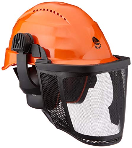 Ratioparts Forsthelm Rockman-Casco Forestal, Rojo, 25.5x14x30 cm