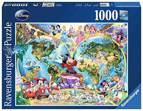Ravensburger Disney - Mapamundi, Puzzle de 1000 Piezas 15785 3