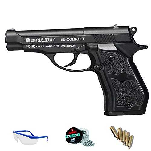 Red Alert Pack Pistola de Aire comprimido - balines de Acero. Gamo RD Compact Cal 4.5mm. <3,5J