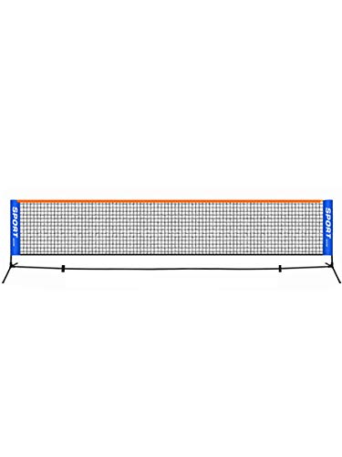 Red de voleibol de bádminton plegable y ajustable de 5 m, red de voleibol portátil al aire libre, plegable ajustable de voleibol de bádminton para playa (Sin soporte neto, solo neto)