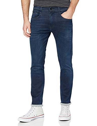 REPLAY Anbass Pantalones, Azul (Dark Blue 7), W32/L32 (Talla del Fabricante: 32) para Hombre