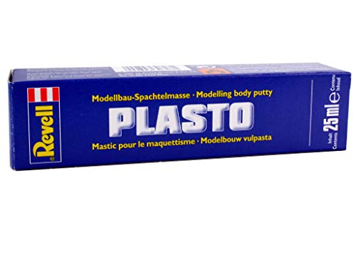 Revell Plasto Bodyputty (Masilla) 25gr RE39607, Color White, 25g