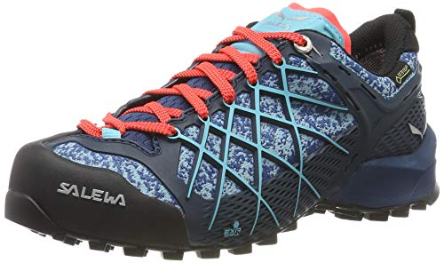 Salewa WS Wildfire Gore-TEX, Zapatos de Senderismo Mujer, Azul (Poseidon/Capri), 39 EU