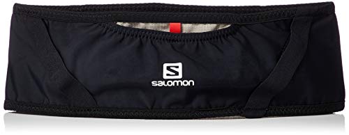 Salomon PULSE BELT Riñonera de hidratación, Práctica y cómoda, Incluye botella, Negro, S