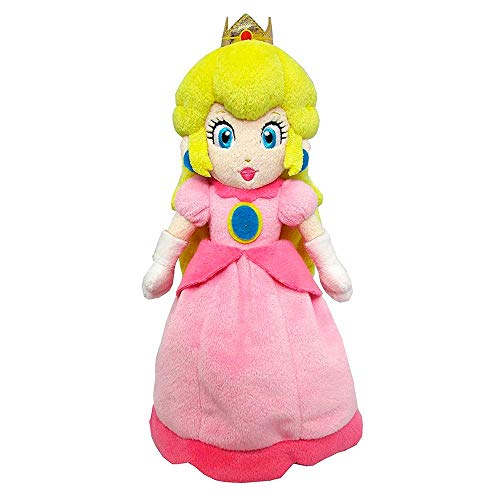 Sanei- Super Mario - Peluche 27 CM Princess Peach (75PEA013)