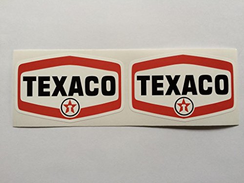 SBD Decals 2 Texaco Placa Estilo Die Cut Adhesivos