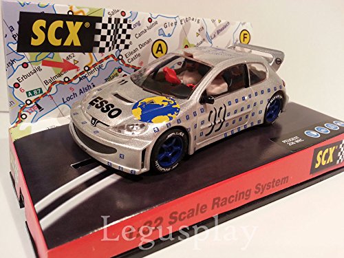 SCX Slot Scalextric 6025 Peugeot 206 WRC Silver