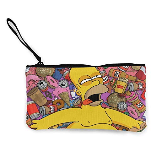 shenguang Cartoons-Simpson Femmes Et Filles Mignon Porte-Monnaie En Toile De Mode, Pochette De Changement De Sac De Portefeuille, Avec Fermeture À Glissière Sac De Téléphone Portable Multifo