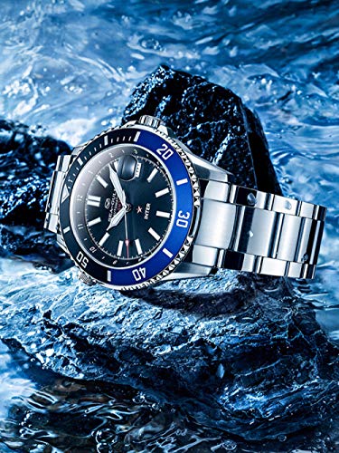 SHOUTAOB Hombres S Reloj Inter Ocean Star Reloj Mecánico Automático 200 Metros Resistente Al Agua RZTZDM (Color : 816.22.6112)