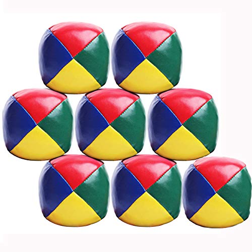 SIMUER Bolas de Malabarismo, 9 Pack Mini Bolas para Malabares Beginners Juggling Balls fáciles y duraderas para Principiantes Niños Adultos