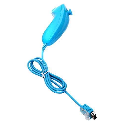 siwetg Nunchu Nunchuk - Mando de videojuego para Wii Con 5 colores WII mano izquierda ote control Gamepad