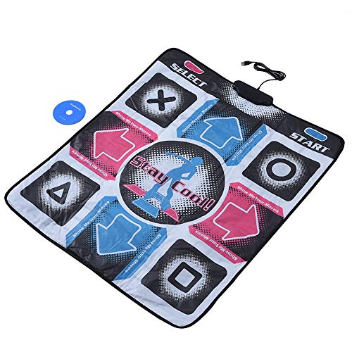 Socobeta Dance Mat Pad Antideslizante Duradero Resistente al Desgaste Dancing Step Dance Pad Dancer Blanket con USB para PC