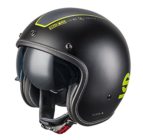 Sparco S0033403LNRGF Cafe Racer Abs Casco, Negro, L