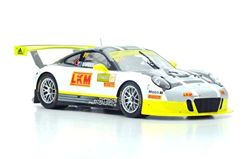 Spark – Porsche 911 GT3 R – Macau World Cup 2016 – (Escala 1/18, 18sa007, Amarillo/Blanco/Gris