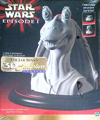 Star Wars Jar Jar Binks 3D Sculpture Puzzle by Milton Bradley Hasbro