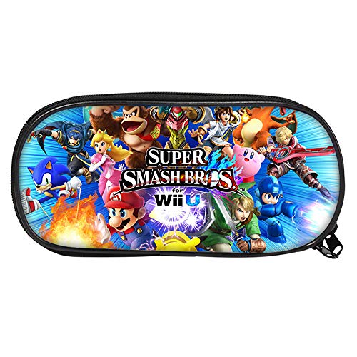 Super Smash Bros Mochila Casual Gran Capacidad del lápiz Estuches de Almacenamiento Personaliza Bolsa de Estudiante de la Escuela Niños Niñas para Mujeres y Hombres