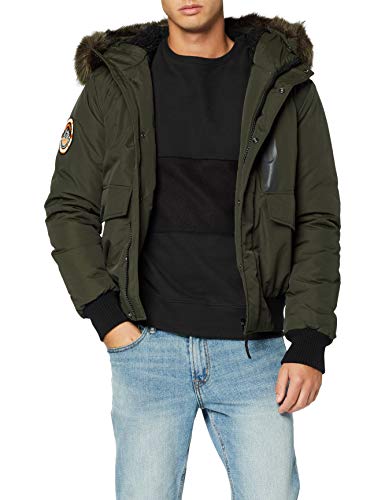 Superdry Everest Chaqueta bomber, Verde (Army Khaki Zc3), XXL para Hombre