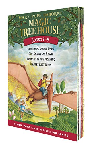 The Magic Tree House 01-04: Dinosaurs Before Dark / The Knight at Dawn / Mummies in the Morning / Pirates Past Noon