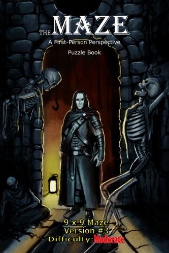 The Maze: A First-Person Perspective Puzzle Book Moderate 9x9 Version #3