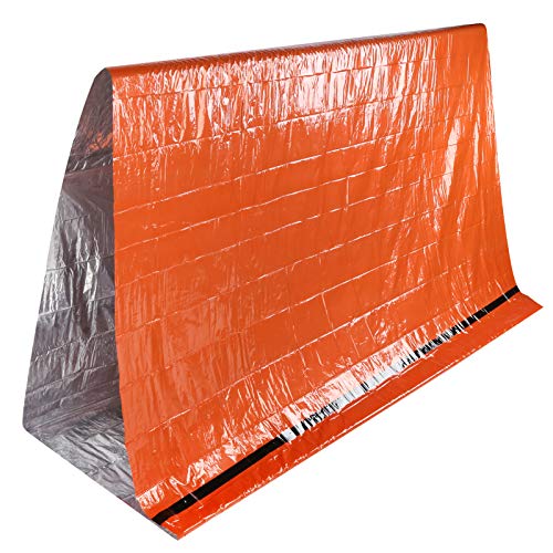 Tienda de campaña, tienda de campaña impermeable, película compuesta de papel de aluminio a prueba de humedad portátil para situaciones de emergencia al aire libre Camping