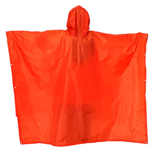 Toygogo 3 En 1 Multifunción Impermeable Manta De Camping Impermeable Mochila Cubierta De Lluvia Picnic Al Aire Libre Senderismo Playa Mat - Naranja