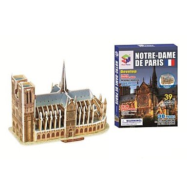 TY Juguetes educativos Magia Puzzle Notre Dame de Paris Modelo 3D Puzzle para Niños y Adultos Jigsaw Puzzle (39pcs, B668-6)