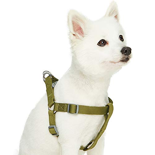 UMI. Essential Classic - Arnés para Perros M, Contorno del Pecho 51-66 cm, arneses Ajustables para Perros (Verde Oliva)