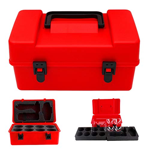 Unityoung Caja de Almacenamiento portátil batir la Parte Superior, Bolsa de Transporte de Mano, giroscopio, Juego Scopperil Rojo Rojo