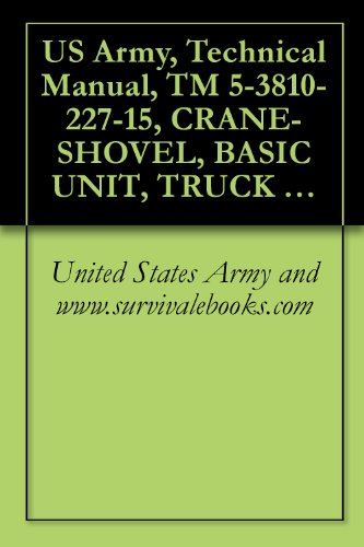 US Army, Technical Manual, TM 5-3810-227-15, CRANE-SHOVEL, BASIC UNIT, TRUCK MOUNTED: 20 3/4 CU YD, GASOLINE ENGINE, 6X6 (AMERICAN HOIST AND DERRICK MOD ... {TO 36C23-3-39-1} (English Edition)