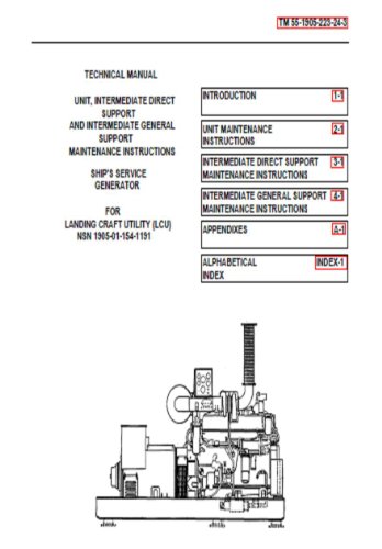 US Army, Technical Manual, TM 55-1905-223-24-3, LANDING CR UTILITY, (LCU), (NSN 1905-01-154-1191), 1989 (English Edition)