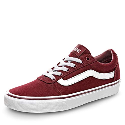 Vans Ward, Sneaker Mujer, Rojo ((Canvas) Burgundy Olq), 41 EU