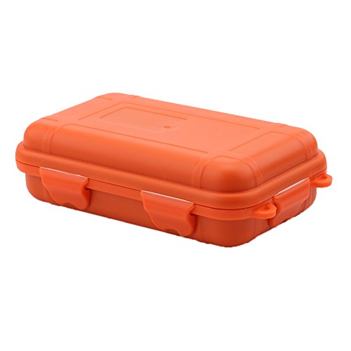 VGBEY Caja de Almacenamiento de Plástico al Aire Libre Caja Impermeable a Prueba de Golpes Caja de Almacenamiento de Herramientas (Color : Naranja, tamaño : L)