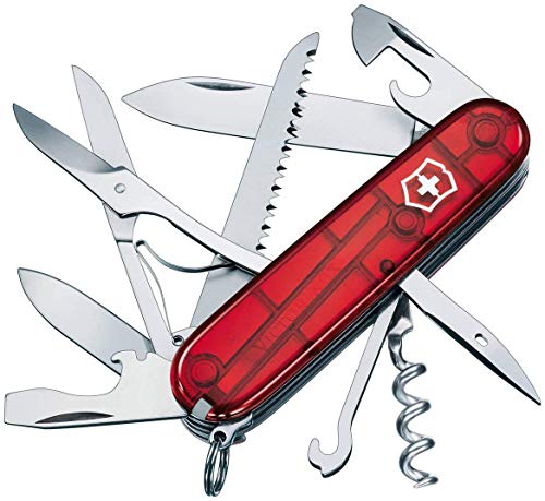 Victorinox V13713.TB1 Navaja Medio Huntsman Blister, Rojo, M