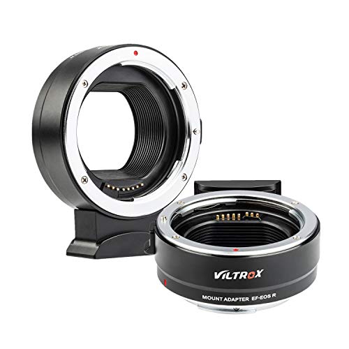 Viltrox EF-EOS R Adaptador de Lente de Enfoque Montura de Lente, Marco Completo para Objetivo DSLR EF/EF-S a Montura Canon RF EOS R RP R5 R6 cámara