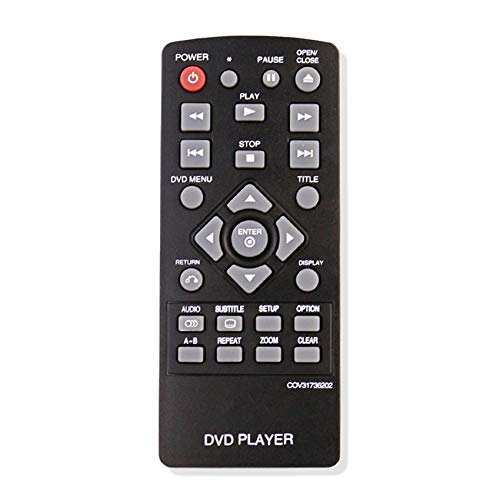 Vinabty COV31736202 Control Remoto Trajes de Copia de Reemplazo LG DP132 DP132NU Reproductor de DVD Nueva condición para LG Reproductor de DVD Control Remoto