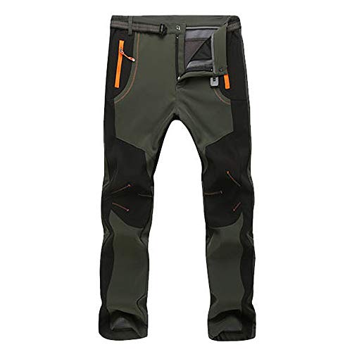 VPASS Pantalones para Hombre,Pantalones de Trekking Softshell Pantalones Impermeables Resistente Pantalones de Escalada Trabajo Pantalones Trabajo Pantalones Jogging Pants