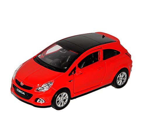 Welly Opel Corsa D rojo 3 puertas Ca 1/43 1/36 – 1/46 modelo coche