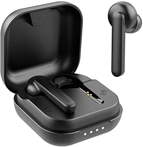 Willful Auriculares Inalambricos,Bluetooth 5.0 TWS Estéreo Cascos IPX7 Impermeable Auriculares Control Tactil con Caja de Carga Portátil,Reproducción de 50 Horas