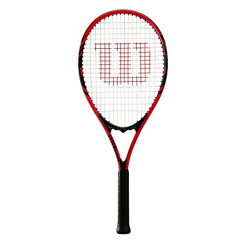 Wilson Raqueta de Tenis, Federer, Unisex, Principiantes y Jugadores intermedios, Rojo/Negro, Tamaño de empuñadura L2