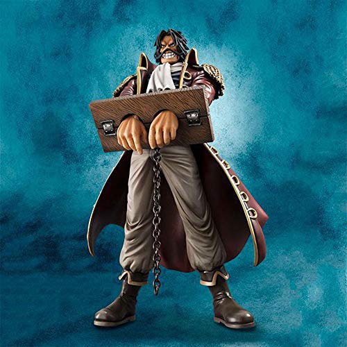 WISHVYQ UNA Pieza Modelo de Anime Roger Gore GOL · D · Roger Roger Figura en Caja Versión Escultura Decoración Estatua Muñeca Modelo Juguete Altura 26cm