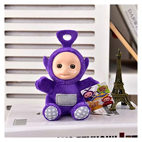 wysjlxcy Llavero Juguete Teletubbies Felpa pequeño Pendiente Lindo Llavero Cara de plástico Figura de acción de la muñeca Llavero Tintín Colgante Llavero 2021 (Color : 1)