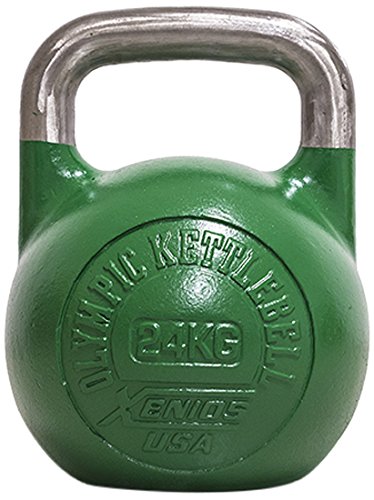 Xenios USA XSSTOKBL24 Pesa Rusas - Russian Girevoy Competition Kettlebell 24 Kg Ideal para la práctica del Entrenamiento Funcional, WOD, potenciamiento Muscular