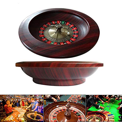 YUSDP Rueda de Juego de Ruleta de Madera 2 Bolas, diseño de Cruz Espiral Vintage - Extraíble fácil de Transportar para el Ocio y el Entretenimiento - para el hogar