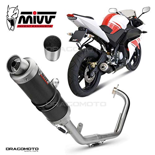 YZF R125 Escape Completo MIVV Gp 2008-2013 Carbono + Kat