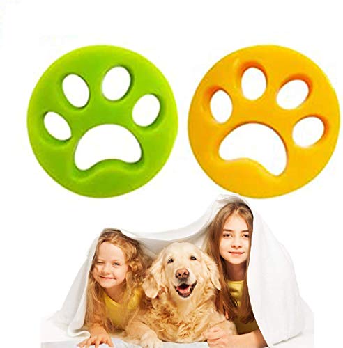 ZHWUEU Bola De Limpieza De Ropa, 2 Piezas Lavandería Mascota Removedor Universal Flotador Filtro Bolsa de Lavandería Bola Flotante Pet Fur Catcher para Mascotas (Limpieza De Ropa)