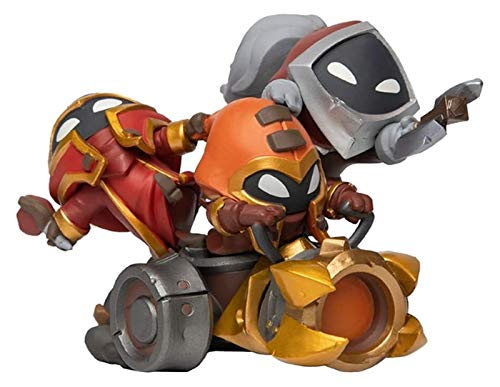 ZJSXIA para Las Figuras de Juegos de Liga de Legends, Figuras de la Serie LOL/Minion Mayhem Statue, Modelos exquisitos y Frescos de Resina, Colecciones colocación de Escritorio o gabinetes d