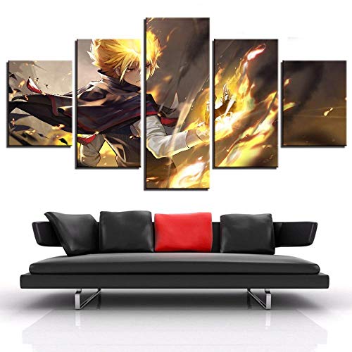 ZNNHERO Cuadro sobre Lienzo Art HD Impreso 5 Piezas Anime Hitman Reborn Modular Pictures Decoración para el hogar Pinturas Impresiones en Lienzo Marco Nuevo