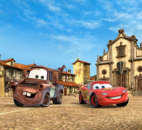 1art1 Cars - Rayo Mcqueen and Mater Cortina (180 x 160cm)