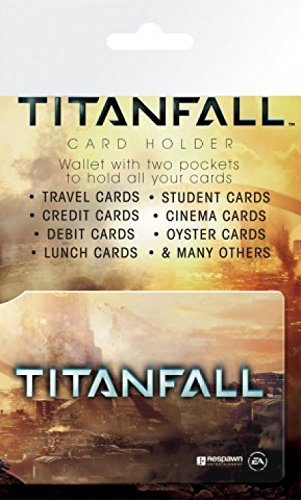 1art1 Titanfall, Titan Tarjeteros para Tarjetas De Crédito (10x7 cm) Y 1x Pegatina Sorpresa